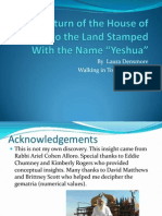 Return of The House of Joseph To The Land Stamped With The Name Yeshua - Updated