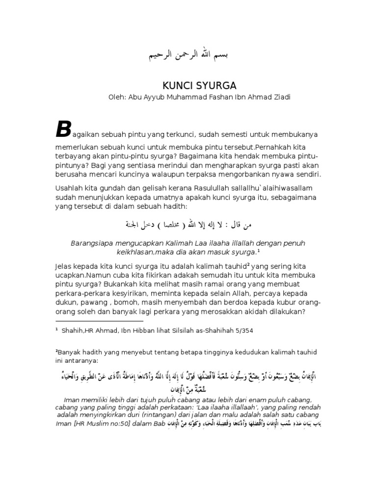 Kunci Syurga Pdf