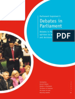 Debates in Parliament