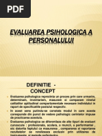 Evaluarea Psihologica A Personalului