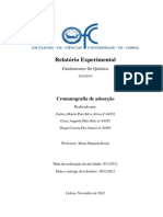 Relatorio - Cormatografia Por Adsorção (Final) PDF