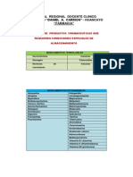 Almacenamiento de Productos Que Requieren Condiciones Especiales