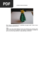 Arvore de Natal Em Origami