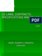 CE Laws, Contracts, Specifications and Ethics