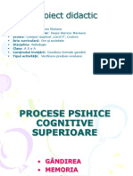 Lectie Sustinuta La Psihologie - Gandirea CA Proces Psihic Cognitiv