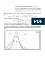 does the Ricean distribution or its Nakagami approximation have a larger outage probability p (< x) for x γ large?