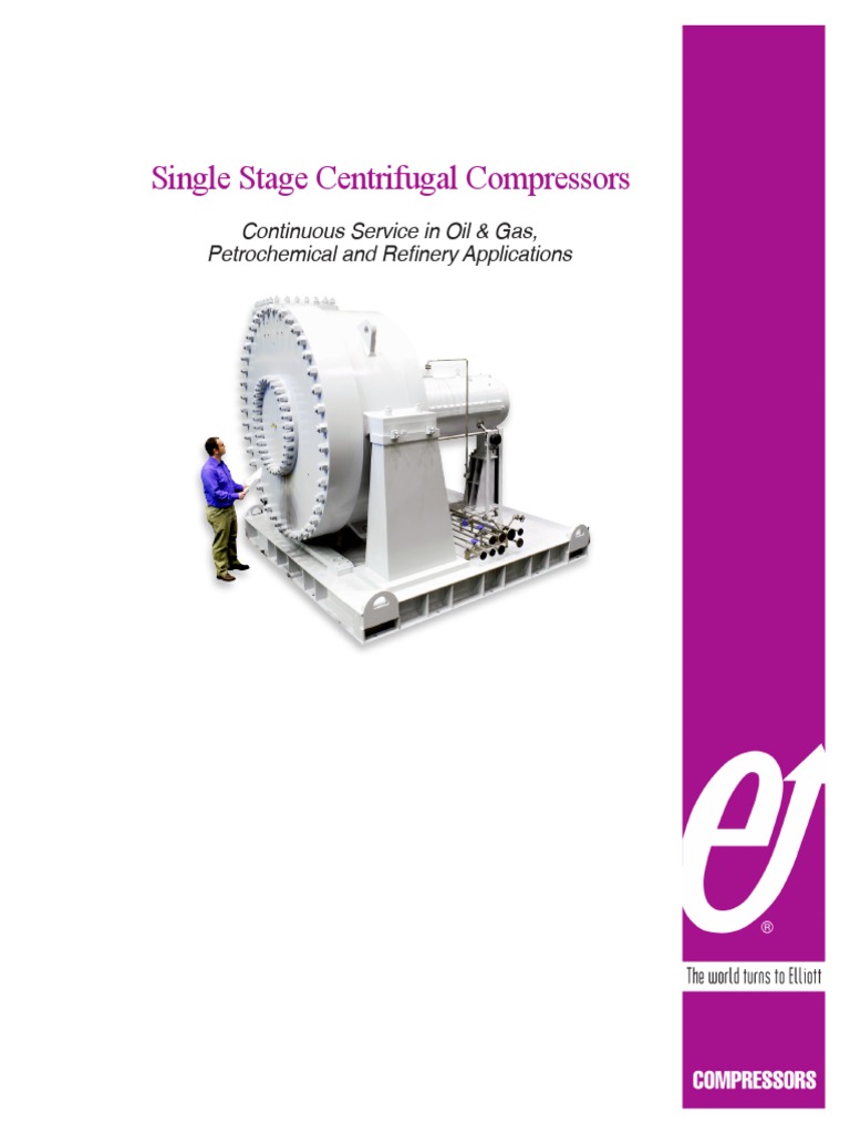 Elliott Single Stage Compressors | PDF | Gas Compressor | Turbine
