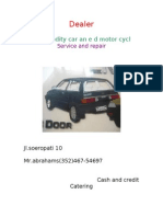 Dealer: Commodity Car An e D Motor Cycl