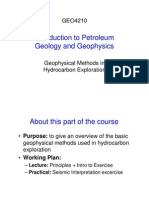 Introduction To Petroleum Geology and Geophysics