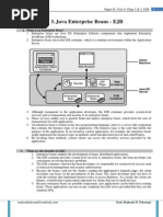 Java Enterprise Beans - EJB: Paper II: Unit 4: Chap 1 & 2: EJB