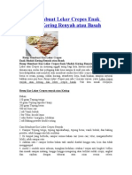 Download Resep Membuat Leker Crepes Enak Mudah Kering Renyah Atau Basah by Muhammad Zuri SN184822784 doc pdf