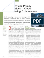 Security and Privacy Challenges in Cloud Computing Environments