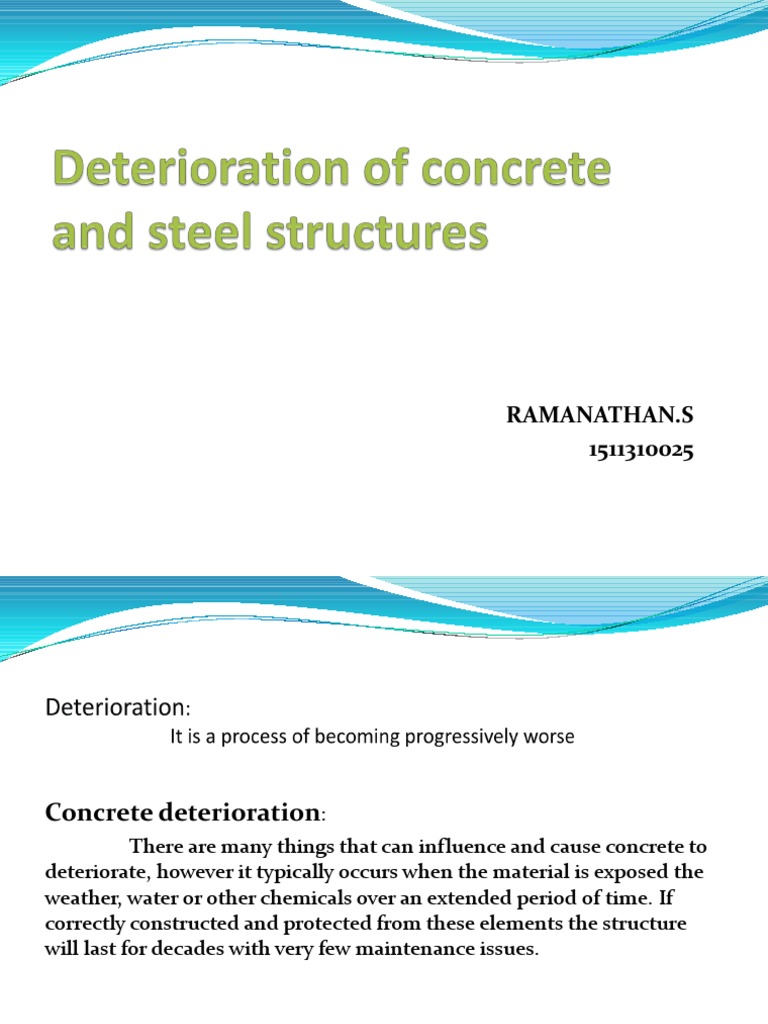 Causes of Concrete Deterioration | PDF | Concrete | Physical Sciences
