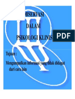 PKL 142 Slide Observasi Dalam Psikologi Klinis