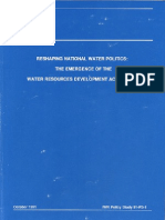 91-PS 1 Reshaping National Water Politic The Emergence of The Water Resources Development Act of 1986
