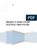 Proiect Structuri Textile Tricoturi