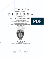 Storia Della Città Di Parma Scritta Dal P. Irenio Affò Tomo TERZO, 1743
