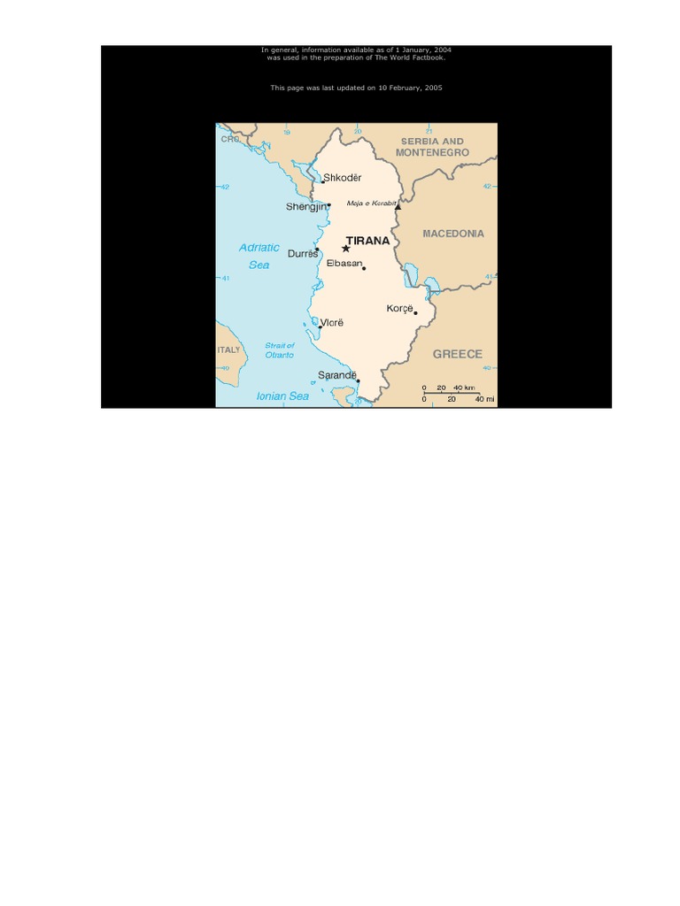 In General, Information Available As of 1 January, 2004 Was Used in The