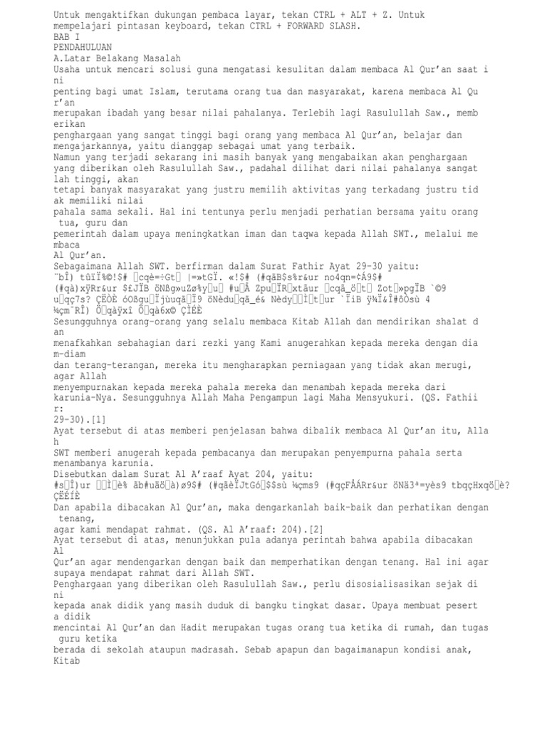 MENINGKATKAN HASIL BELAJAR AL QUR’AN HADITS SISWA MI KELAS