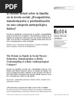 El Debate Actual Sobre La Familia
