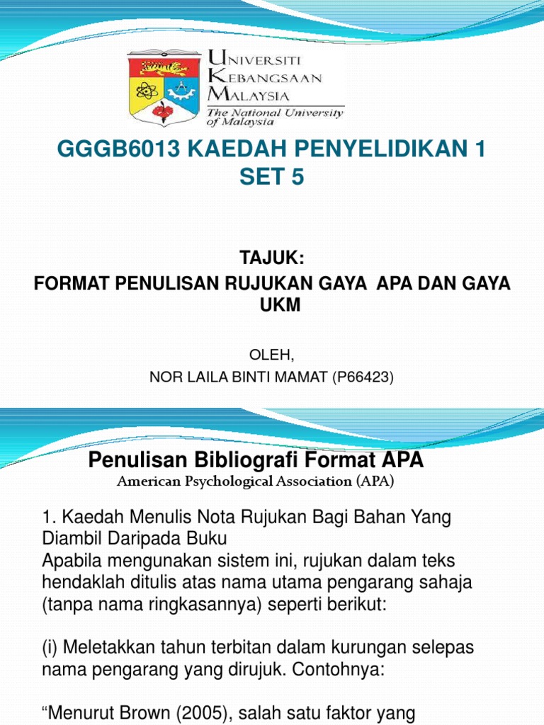 Format Rujukan | PDF