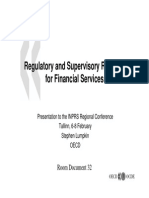 Regulatory and Supervisory Regimes For Financial Services: Room Document 32