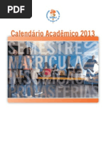 Calendário Acadêmico 2013 Uerj