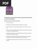 DCSD Workers Legal Fund - Document of Concerns with Employment Verification Audit Certification