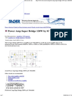 Power Amp Super Bridge 120W by IC TDA2030 - Eleccircuit