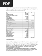 ACC2001 Aug 2011 Practice Exam Questions