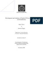 Development and Analysis of Nordic32 Power System Model in PowerFactory