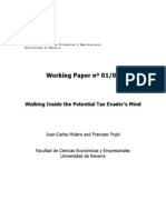 Working Paper Nº 01/05: Walking Inside The Potential Tax Evader's Mind
