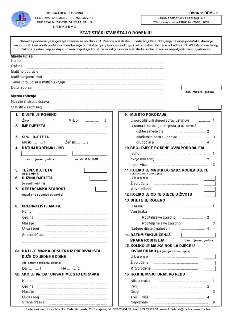 Izvjestaj o Rođenju | PDF