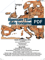 Convegno "Ripensare l'Europa dalle fondamenta" - 30 novembre 2013 a Sesto San Giovanni - Via Puricelli Guerra 24 