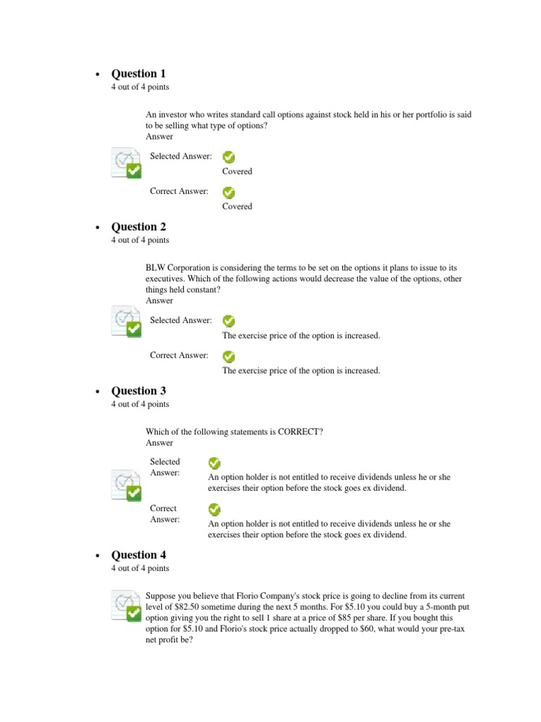 Understanding Options and Cost of Capital | PDF | Call Option | Option ...