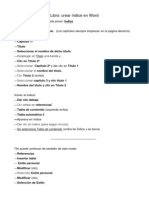 Crear índice en word .docx