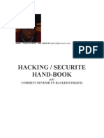 Handbook Hacking Piratage Securite Hackers Anglais Francais Program Mat Ion Illegal Hacking Exposed Linux Windows Scan Os