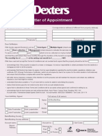 Appointment Letter Rent Collection