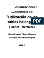 Telecomunicaciones I LAB14 YLLISCA