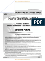 Cespe 2010 Oab Exame de Ordem Unificado Segunda Fase Direito Penal Prova