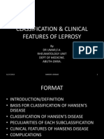 Classification & Clinical Features of Leprosy