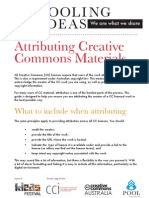 Attributing Creative Commons Materials