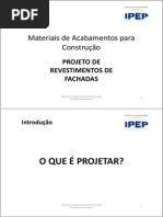 Aula 1 Projeto de Revestimentos de Fachadas