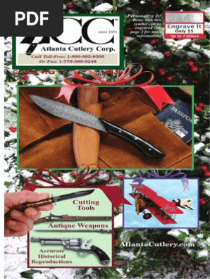 Atlanta Cutlery Knife Catalog Number 142