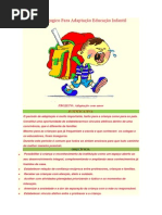 Projeto Pedagogico Para Adaptação Educação Infantil