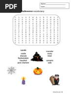 Halloween Wordsearch