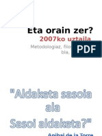 Eta Orain Zer