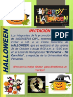 Invitación Halloween