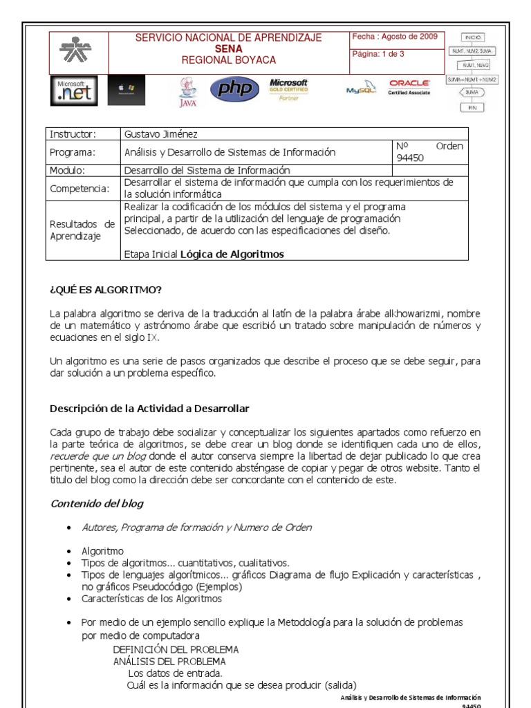 Taller Algoritmos 1 | PDF | Algoritmos | Programa de computadora