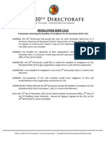 XU-CSG 20th Directorate Resolution 0029-1314
